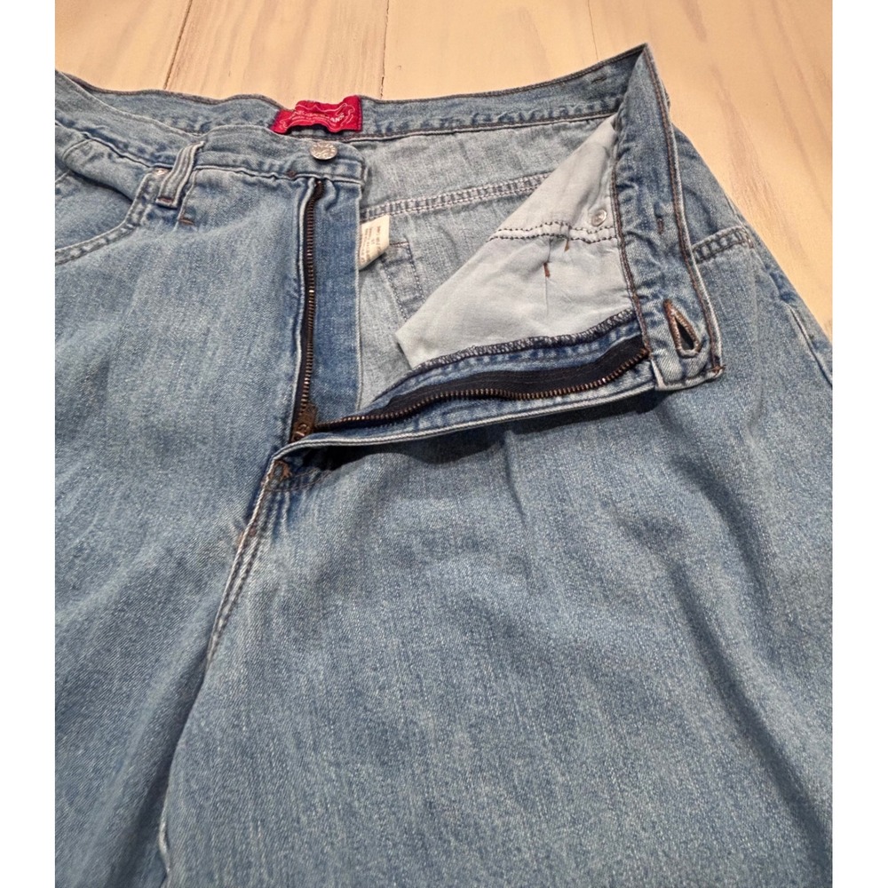 Venezia Jeans Womens‎ 16 Light Wash High Rise Pleated Mom Jeans Made USA Cotton - Picture 11 of 14